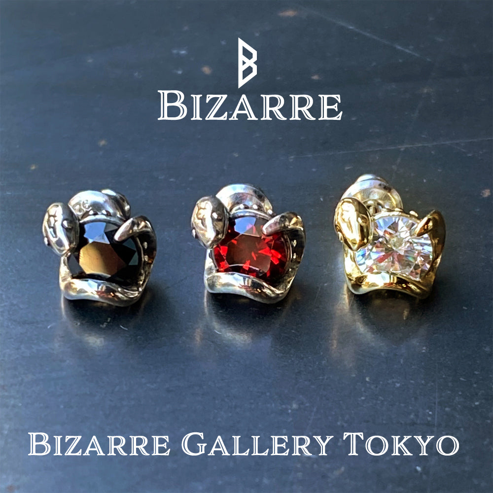 Bizarre/ビザール サーペントラウンド 蛇 シルバーピアス (1個売り