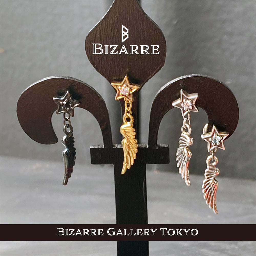 Bizarre/ビザール サンダルフォン（天使の翼・星）シルバーピアス(1個売り) SPJ050 – Bizarre gallery Tokyo