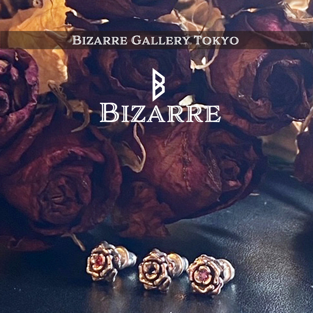 Bizarre/ビザール シークレットローズシルバー薔薇ピアス(1個売り)SPJ070