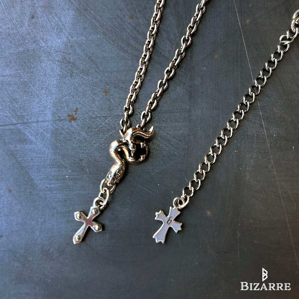 Bizarre/ビザール サーペントクロスシルバーペンダント（チェーン