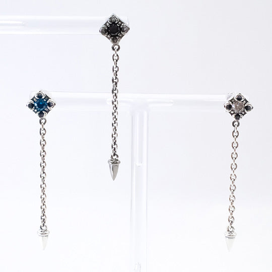 <NEW> Bizarre/ビザール スパイクドロップロングシルバーピアス （1個売り）SPJ100