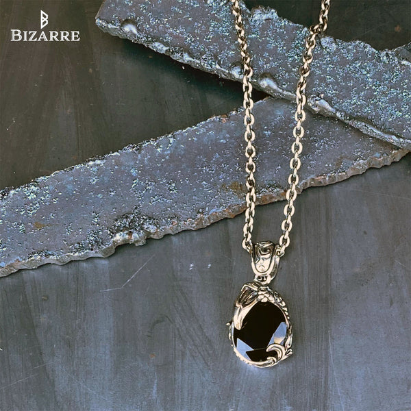 Bizarre/ビザール　ムーンライズクロウ　シルバーユニセックス天然石ペンダント　（トップのみ）STJ027