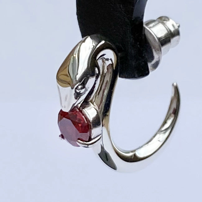 Bizarre/ビザール サーペントバイパー蛇 シルバーピアス