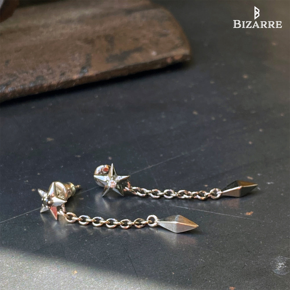 No.36「ウィンターランデブー」ハンドメイド ピアス つが