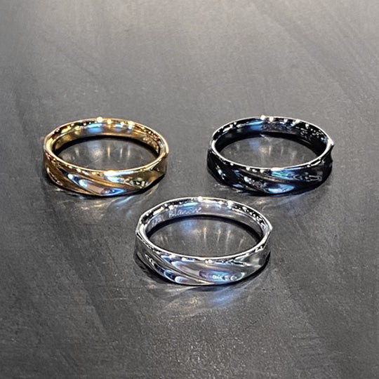 中古小指指輪 CHROME HEARTS クロムハーツ スクロールバンド リング 指輪